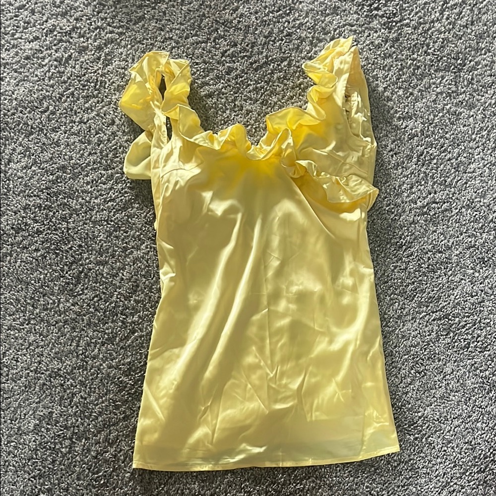 Yellow Ruffle Women's dress